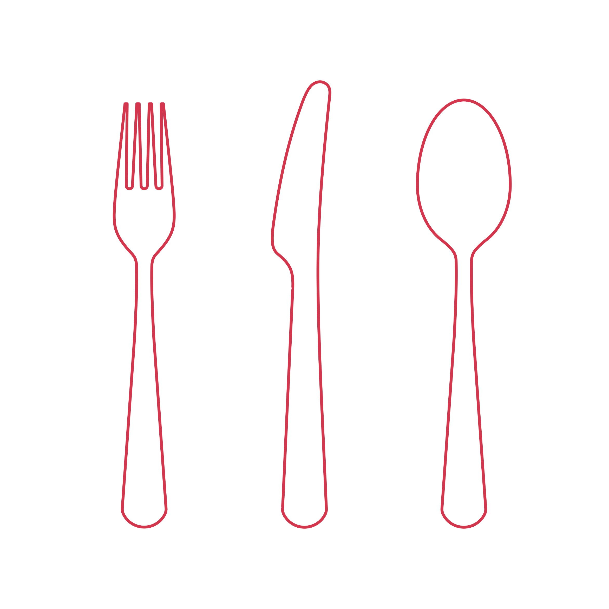 Objects Flatware Sets Ikea Dragon Flatware Set Line Art Illustration Svg Free Vectors